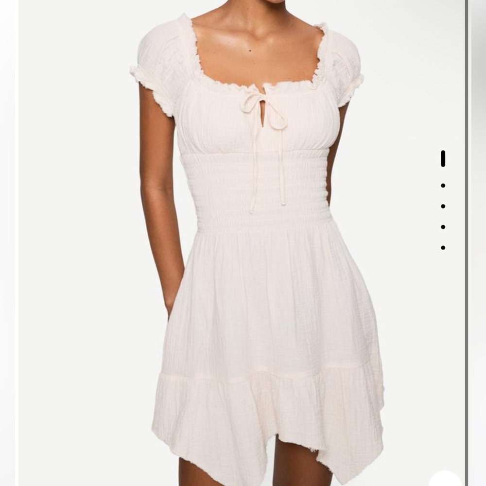 Bershka rustic textured mini dress